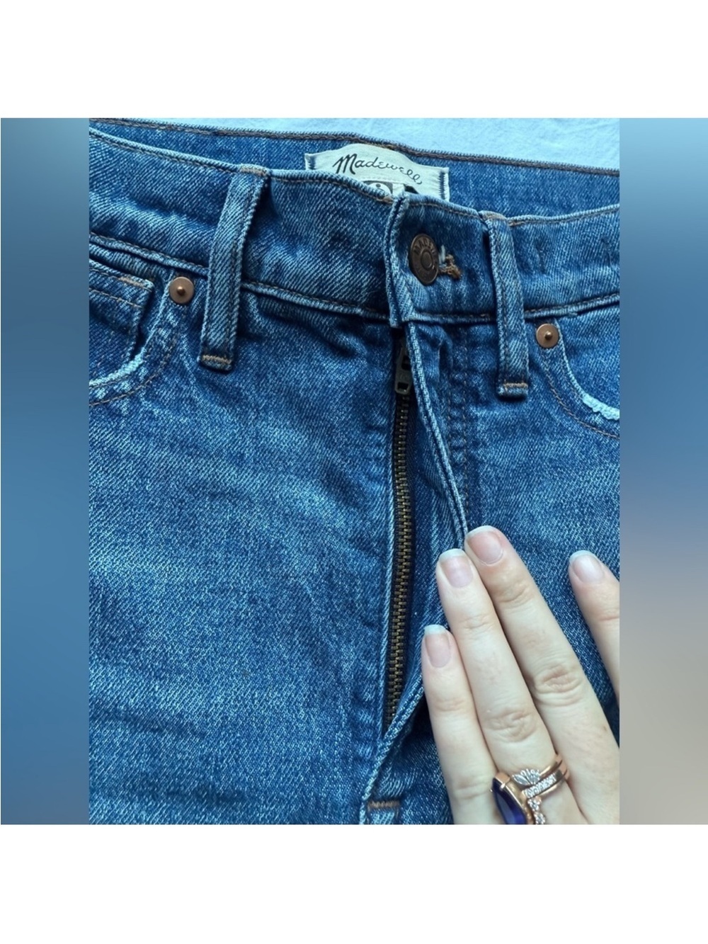 Madewell Stovepipe High Waisted Jeans - Picture 5 of 13